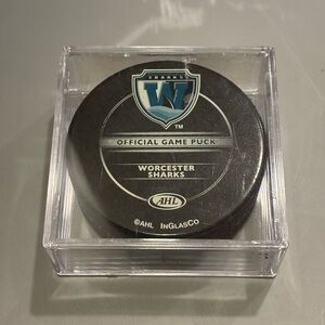 Worcester Sharks AHL Hockey Official Game Puck